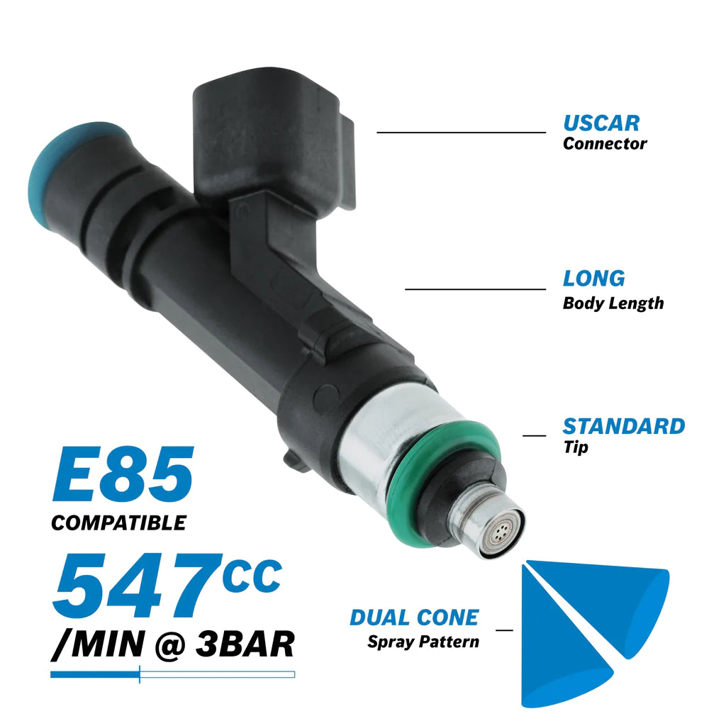Bosch 550cc Full Length Fuel Injector