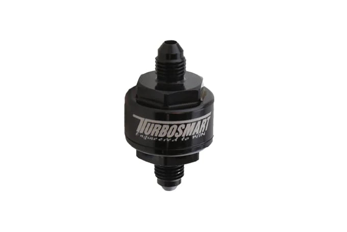 Turbosmart - Billet Turbo Oil Feed Filter 44um - 3AN (Black)
